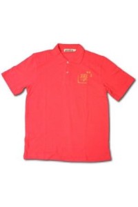 P042 polo衫訂造 polo衫設計 polo衫繡標誌     桃紅色